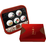 中国名花银章套装