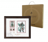 关公邮票画稿镜框珍藏