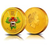 澳洲2012年龙年生肖彩色金银币1公斤金币
