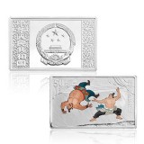 《水浒传》彩色金银纪念币(第3组)5盎司银质纪念币