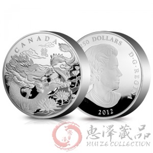 加拿大龙年生肖金银币1公斤圆形银币
