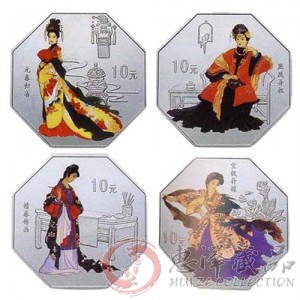 《红楼梦》彩色金银币(第2组)1盎司银币套装