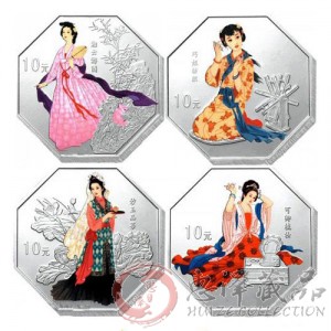 《红楼梦》彩色金银币(第3组)1盎司银币套装