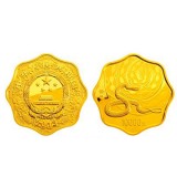 2013年1公斤梅花形蛇年金币