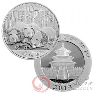 2013年1盎司熊猫银币