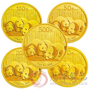 2013年熊猫金币套装