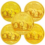 2013年熊猫金币套装