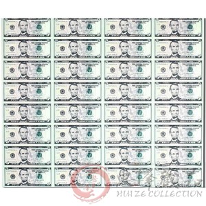 5美元32连体整版钞