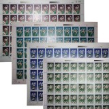 T147水仙花整版票