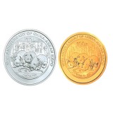 中国-东盟博览会10周年熊猫加字金银纪念币