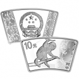 2016丙申猴年1盎司扇形银币