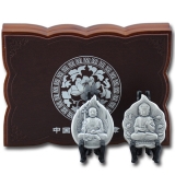 中国佛像纪念银章第三组