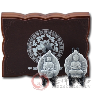 中国佛像纪念银章第三组