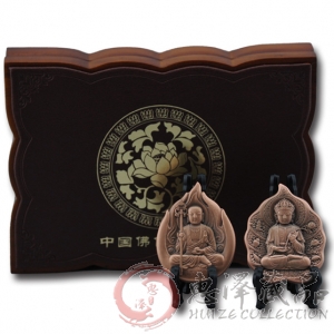中国佛像纪念铜章第三组