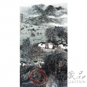 程振国《大凉山路上苏所见》180x96cm