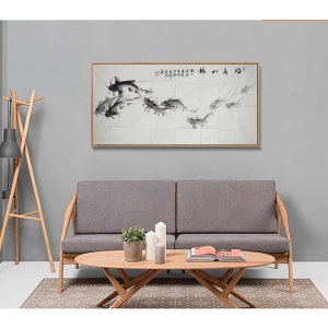 陈洪《得水如龙》136x68cm