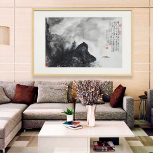 常朝晖《山水画》四尺三裁