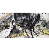 赵倩《晚秋》136×68cm