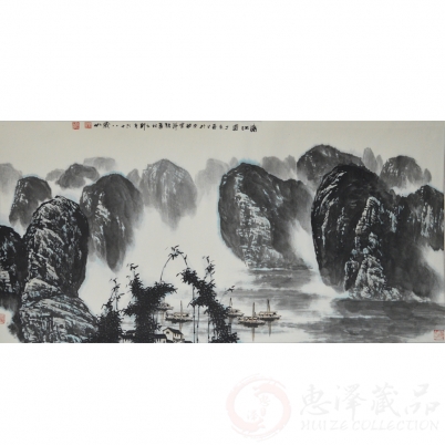 王喆希《漓江图》四尺整张