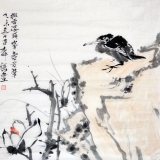 柳谦《拟雷婆头峰寿者笔》 68X68cm