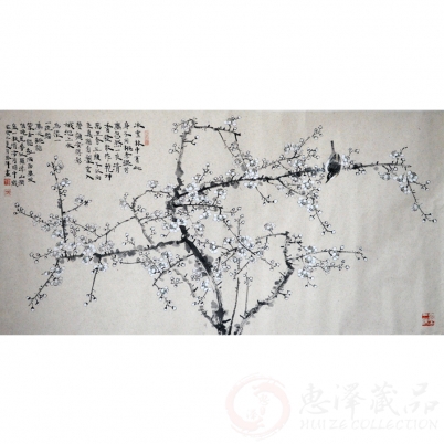 刘胜洋《梅》136×68cm