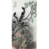 潘锡林《春在枝头》68×137cm