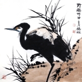 潘锡林《野趣》68×68cm