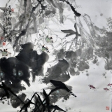 高广峰《淡墨轻和雨露香》 四尺斗方