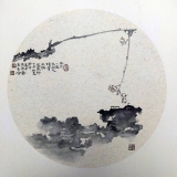 高广峰《风月一庭为好友 读书半榻最严师》 四尺斗方