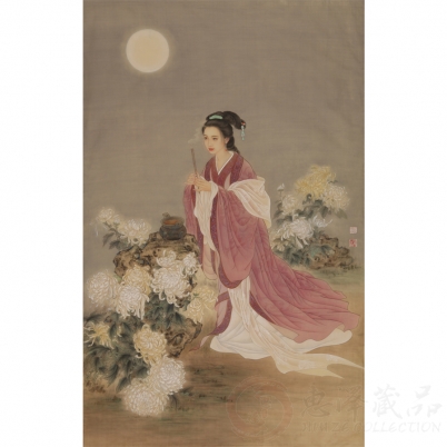 赵永夫《貂蝉拜月》98x160cm