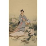 赵永夫《西施浣纱》98x160cm