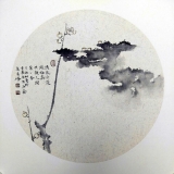 高广峰《清泉冷浸疏梅蕊 共领人间第一香》 四尺斗方