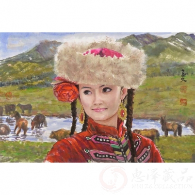 赵金文《清清泉水 》45×69cm