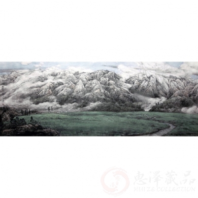 师恩钊《春歌》四尺对开