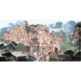 王梦湖《绵山仙境》四尺对开