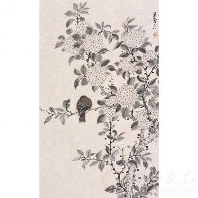 郭慧庆《境与静——春系列一》38×65cm