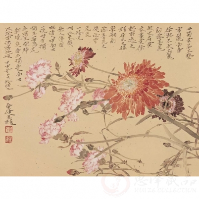 贾广健《粉淡香清 》  32×41cm