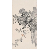 郭慧庆《花鸟十》四尺对开