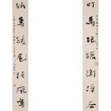 徐健《竹马踉跄冲淖去 纸鸢跋扈挟风鸣 》 139cm×20cm