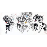 郭震乾《天骄行》四尺对开