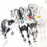 郭震乾《天骄行二》斗方