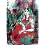 李毅《天竺风情》四尺整张