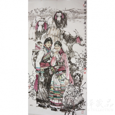 李毅《藏家姐妹》六尺整张