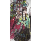 李毅《姐妹花》四尺整张