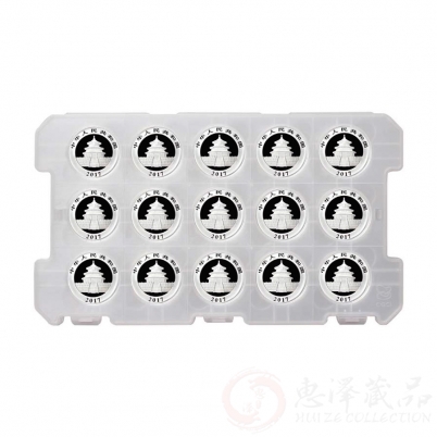 2017年30克熊猫银币整版15枚