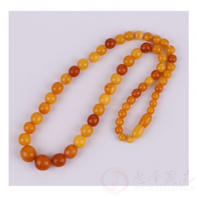 真•老蜜蜡塔链