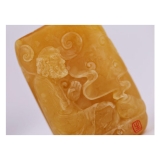 达摩祖师蜜蜡项链