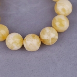 俄料白花蜡手串