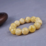 俄料白花蜡手串