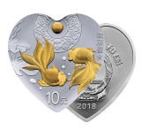 2018吉祥文化珠联璧合银单枚